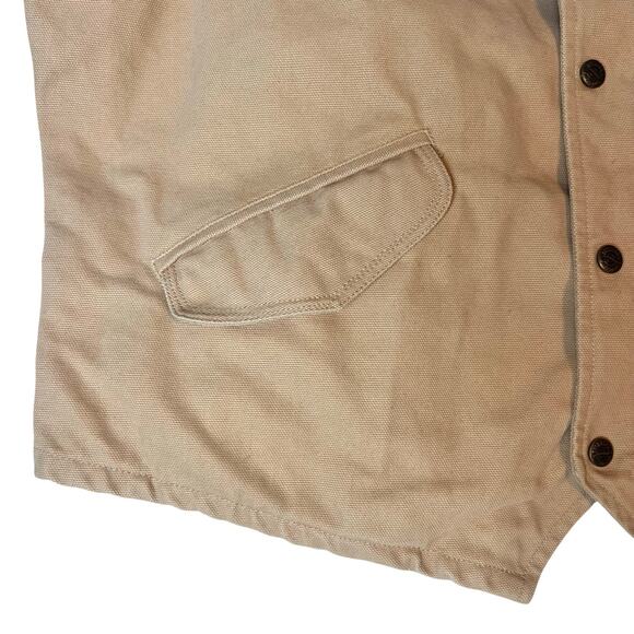 Outback Trading Company Melbourne Canvas Snap Vest XXL Western Outdoor Workwear - Picture 4 of 9